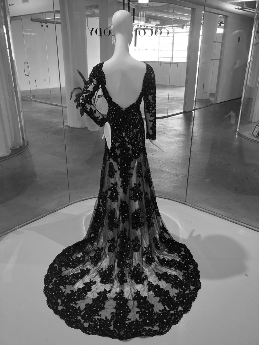 cocomelody black wedding dress