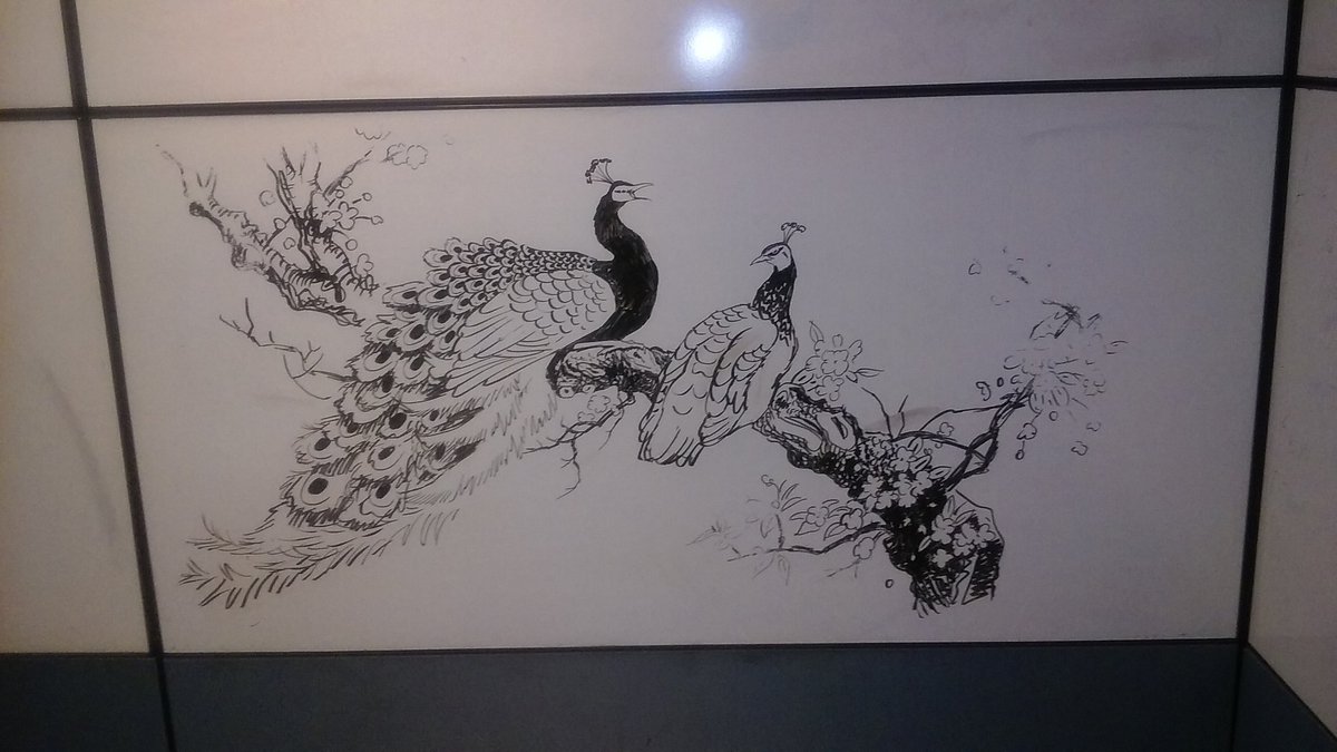 I've seen some amazing whiteboard art in the library before, but this is a whole new level.