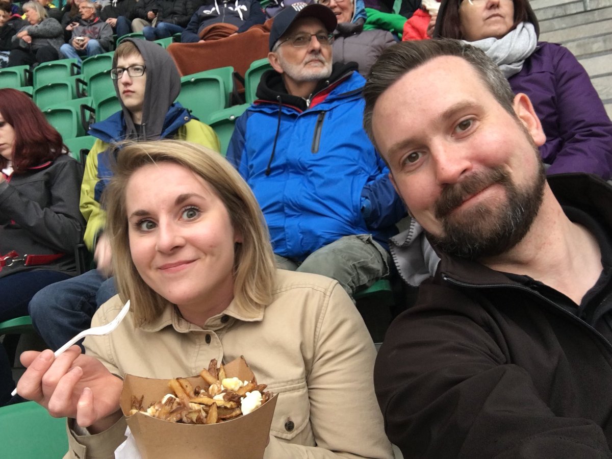 Thanks to <a href="/BuffaloBrewPub1/">Buffalo Brew Pub</a> Erin and I won tickets to The Eagles tonight and checking out the Memorial Cup opening ceremony