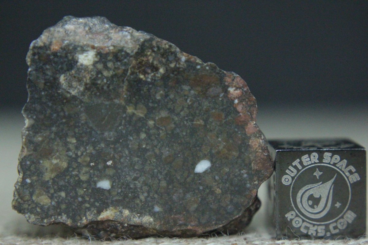 OuterSpaceRocks's tweet photo. NWA 11704 Polymict #Gabbroic #Ophitic Eucrite with #Diogenitic #Feldspathic Breccia HED Meteorite 12 gram windowed fragment #Meteorite #Meteorites #Achondrite #HEDMETEORITE #EUCRITE #OUTERSPACEROCKS https://t.co/eXA4pQ2dBQ https://t.co/bkAT1ZIdld