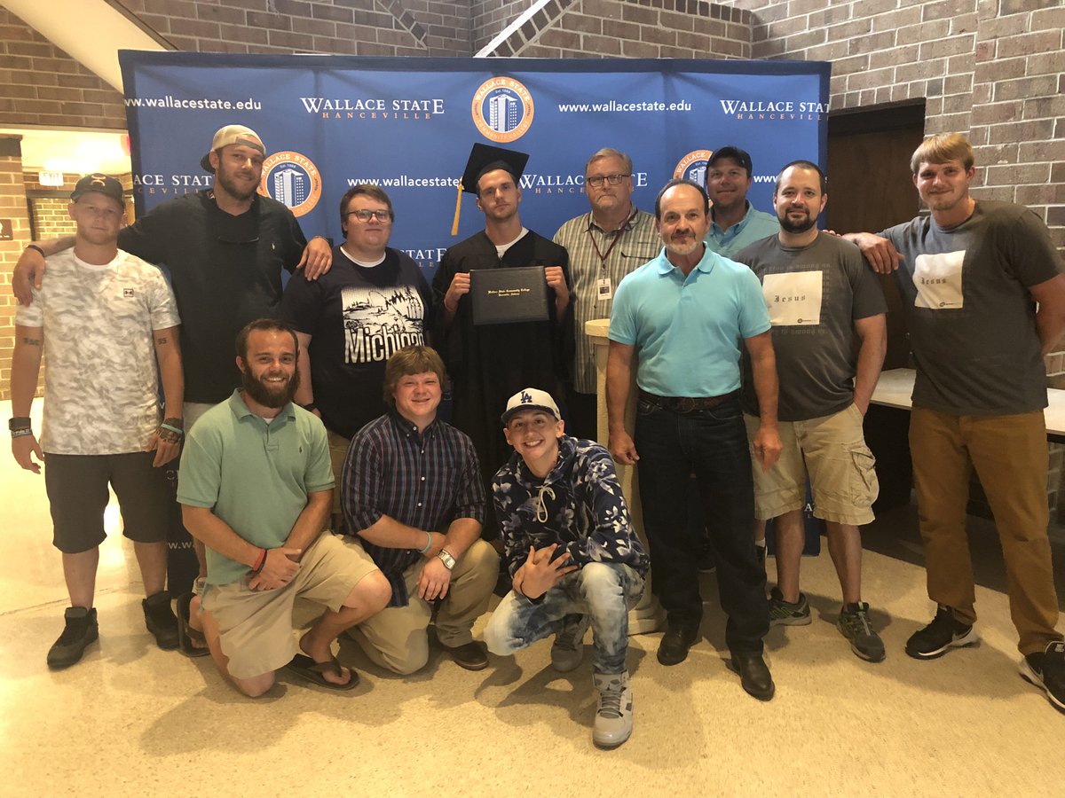 FoundryFamily's tweet photo. We are happy to announce that #FoundryFarm graduate Benjamin Wells graduated tonight from @wallacestate #CommunityCollege with his #HighSchoolEquivalency Diploma. Benjamin is pictured with his foundry farm brothers, instructor Sharon Ferguson & President Dr. Vicki P. Karolewics https://t.co/xT3zrLo9vh