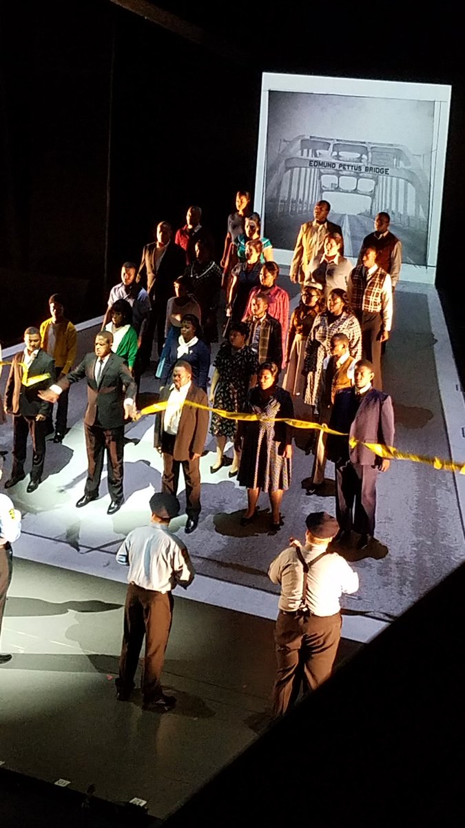 kaiyahonfire's tweet photo. "NOTHING IS GONNA TURN IS AROUND, NO MORE!" The mix of actual footage, lighting and staging is emotionally impactful! #neverforgetselma #ocidream #ocTweetSeats https://t.co/AmgfQufCJf