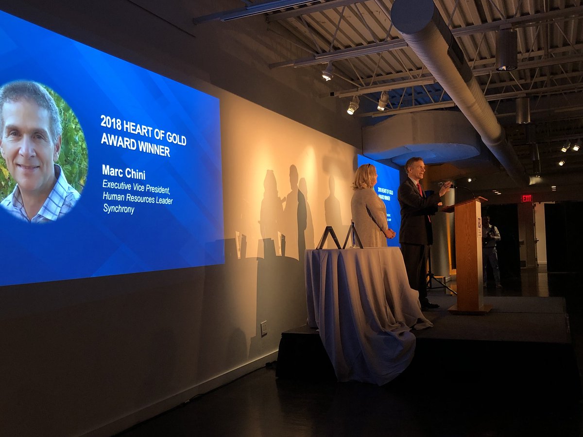 BenSchorr's tweet photo. Wonderful seeing Marc Chini recognized for his and #teamsyf @synchrony Heart of Gold as partners in impact with @uwwesternct to bring stories like #UnitedforALICE out and change lives for those working to make ends meet! #LiveUnited https://t.co/rpqB22T8M5