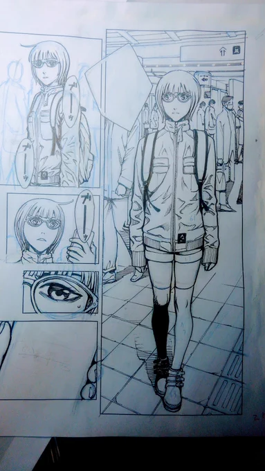 現場最終日。絢女を描くのは楽しいです。 