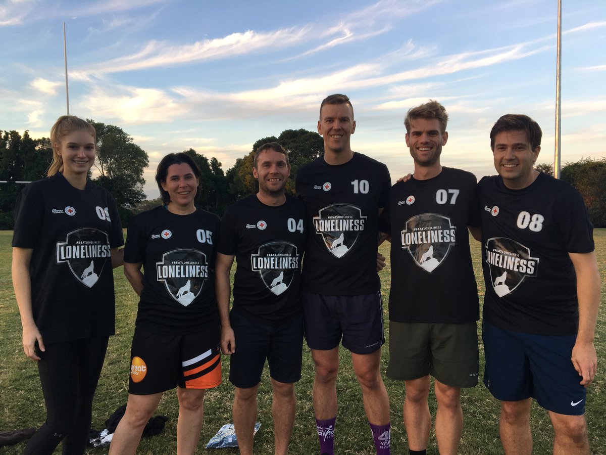 danvandenhoek's tweet image. The @ACUmedia - #Brisbane #ExSci team for #KickingGoalsTogether in support of #BeatLoneliness. Get on board and support your fellow humans.