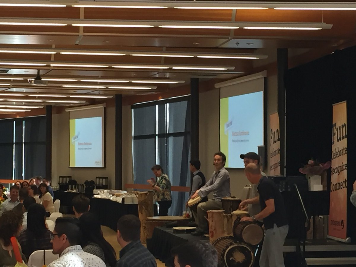 HinzLory's tweet photo. We’ve got rhythm! @ProsperaCU drumming. #PCUconnect https://t.co/JWqXNwjciI