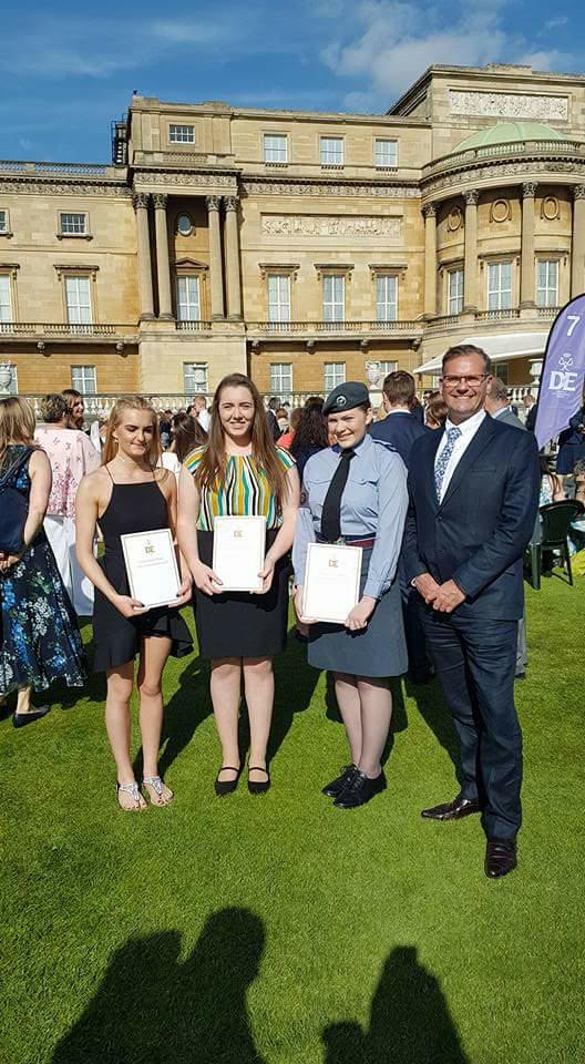 Cpl Burton R, CI Buckles and Ex Cdt FS Horton were all presented with their Gold DofE Award at Buckingham Palace yesterday. Pictured with OC 400, Flt Lt Browne, it was a proud day for all involved. Well done ladies. <a href="/DofE/">The Duke of Edinburgh’s Award</a> <a href="/aircadets/">RAF Air Cadets</a>