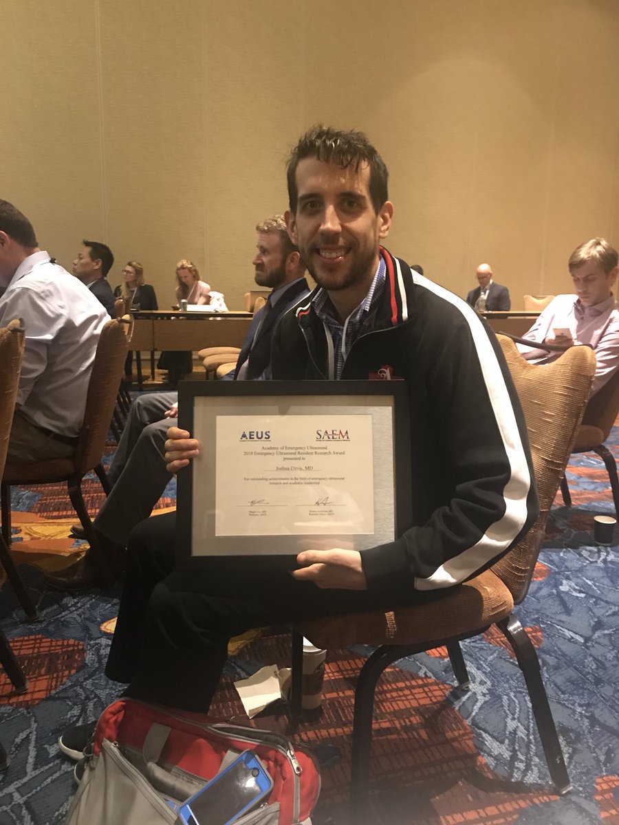 jeff_sono's tweet photo. Congrats to @JeffersonUniv SKMC grad and @PennStHershey resident Josh Davis on winning @SAEMAEUS Resident Ultrasound Research Award #SAEMMIES #SAEM18 https://t.co/uP2AO8fzIH