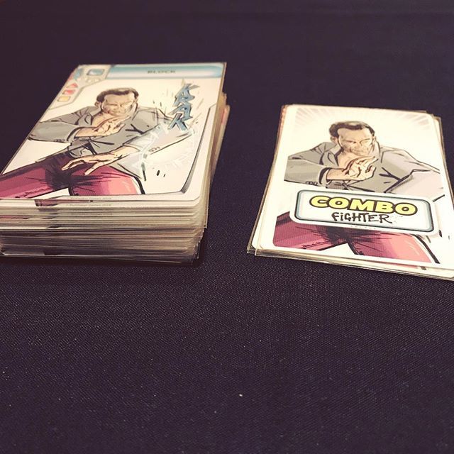 thechubbymeeple's tweet photo. One of these stacks is taller than I wish it was. #combofighter #kolossalgames #plotmakergames @instaninja is DESTROYING me. https://t.co/mEwK18sQKD