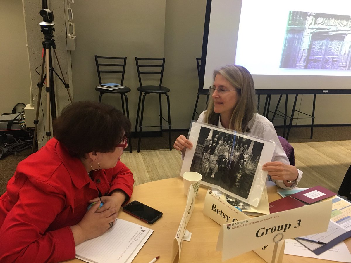 BaumKarina's tweet photo. LS, MS, and US teachers sharing their immigration stories at the Think Tank on Global Education @BBNLowerSchool @BBNSchool #ProfEdTGE https://t.co/InvtfCE0a5