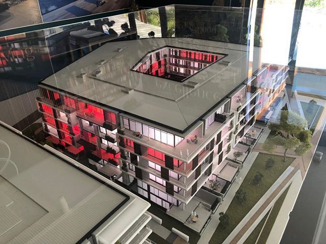 the_model_shop's tweet photo. Eden apartments Perry Lakes. Smart lighting shows sold apartments in red.  #perthapartments #edgevisionaryliving #hillamarchitects #scalemodel https://t.co/PiKVltjWei