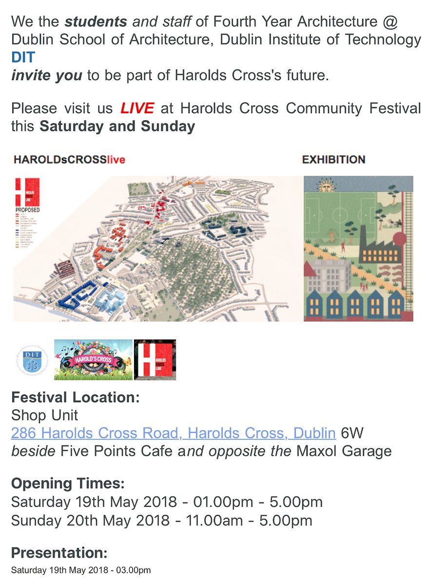 Be part of Harold's Cross future, don't be late 😍#architecture #architects #DIT