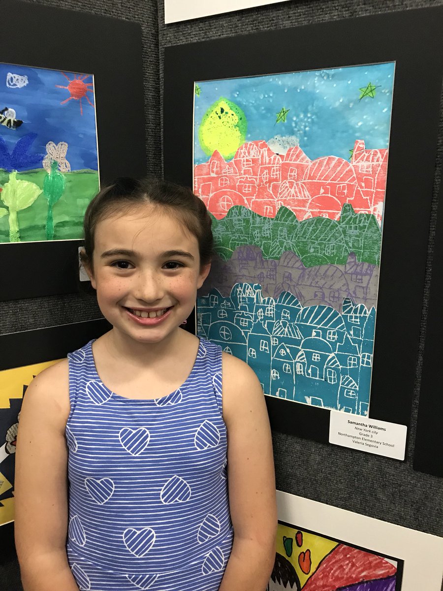 Samantha was selected to be part of the KISD Art Show this evening. Thank you Ms. Segovia and all the wonderful teachers at Northampton for inspiring her to be the best person she can be. <a href="/SegosARTclass/">Valeria Segovia</a> <a href="/NorthamptonKISD/">Northampton Elem.</a> #Promise2Promise