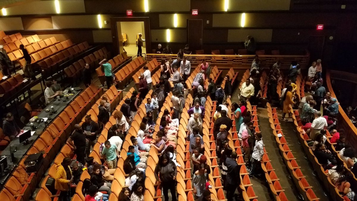kaiyahonfire's tweet photo. The theatre is predominately black filled with all ages. My heart is filled with joy and overwhelmed. Thank you chaperones, parents and educators for doing making this happen for the next generation. #ocTweetSeats #ocidream https://t.co/7H88NRJvjv