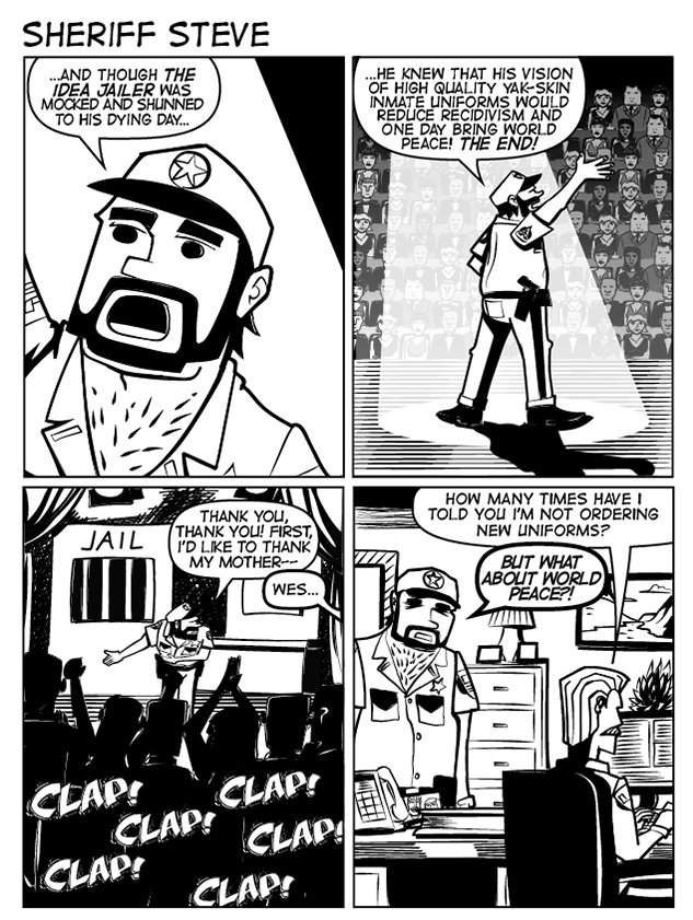 steve_sheriff's tweet photo. Deputy Wes has an interesting take on #PrisonReform #comics #webcomics #lesm #lawenforcement #comicstrip #humor #actor https://t.co/7VWapIGqWz