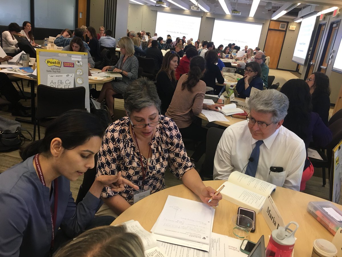 BaumKarina's tweet photo. Our @BBNLowerSchool first grade team brainstorming ideas on access to food lessons with @FernandoReimers @BBNSchool #ProfEdTGE @1ME_Derrien https://t.co/dSf0E8woY6