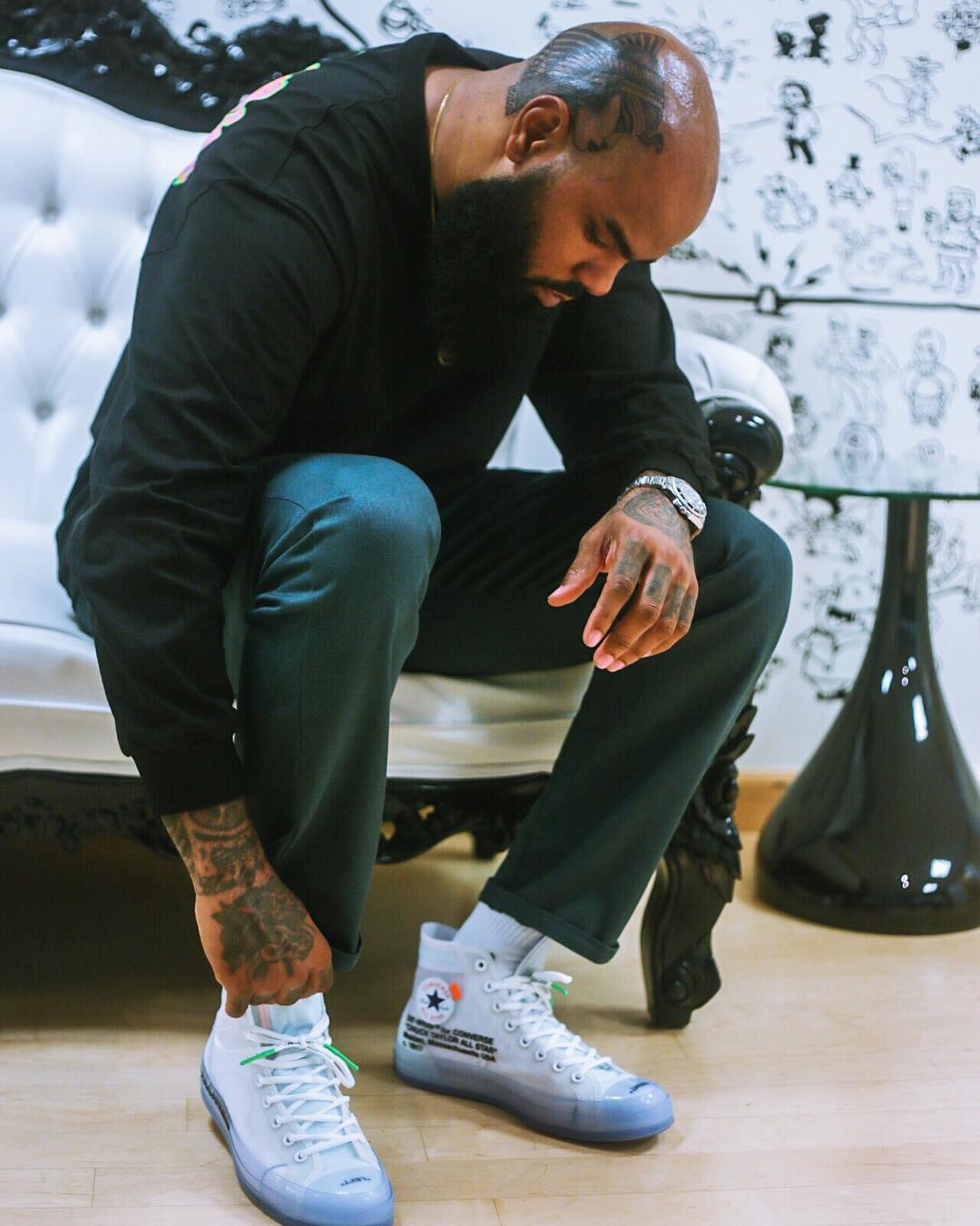 SoleCollector.com on X: "#SoleWatch: @Stalley getting ready to drop "“Tell The Truth Shame The Devil Vol. 3” in Off-White x Converse Chuck 70. https://t.co/YohOX77Jc0" / X