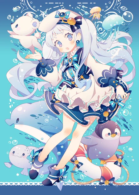 #これを見た人は青い画像を貼れ
最近の青い子? 