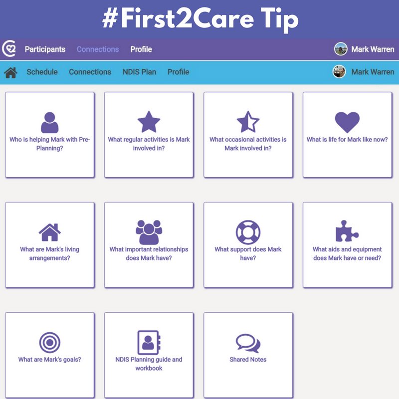 First2CarePM's tweet photo. #FIRST2CARETIP Finished your pre-plan? Uploaded all your reports? If you've got your Planning Meeting booked why not invite your Planner to review your pre-plan in the app? They can read through it before your meeting, so you can focus on your goals, aspirations & support. https://t.co/WLT1bz8uwE