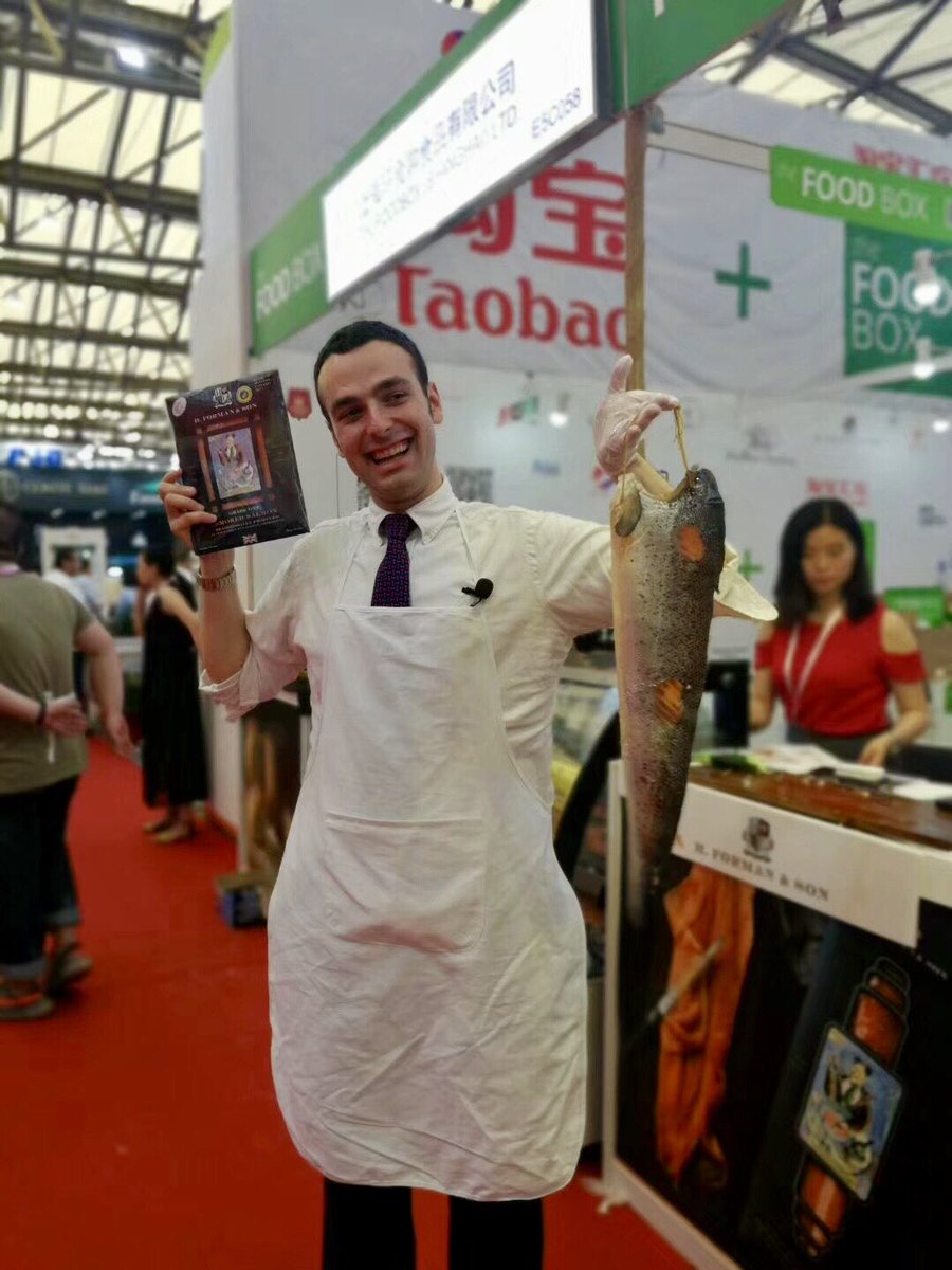 kaylmor's tweet image. The wonderful @FormansFish at SIAL Shanghai