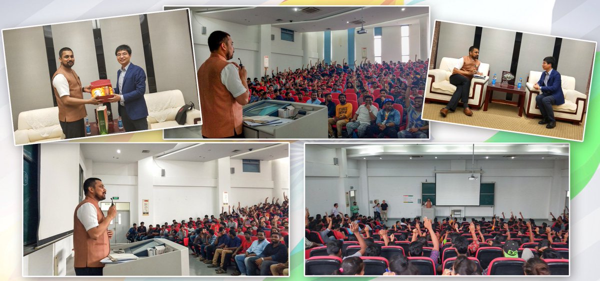 IndiaInShanghai's tweet image. Reaching out to students’ integral part of diplomatic assignment of Consulate - Had useful meeting with authorities of #Soochow University on academic issues and welfare of Indian students. Interaction and exchange of ideas with over 300 Indian students provided useful insights.