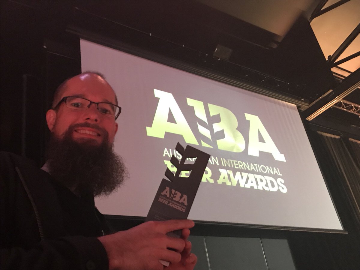 Awesome result for my first outing at the <a href="/AIBABeer/">AIBA</a> awards - Gold for Pale Ale, Bronze for IPA, and trophy for Brownstone as Best New Exhibitor