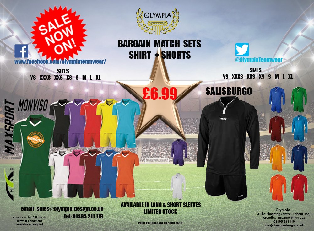OlympiaTeamwear's tweet photo. Just 2 of the many  post season deals now on  Unbeatable prices! https://t.co/BQZmCZ5Dr9