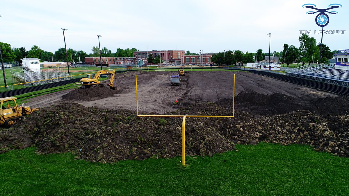 tlevault's tweet photo. @tville_sports prepping for turf. https://t.co/4DuTvoJ0z3
