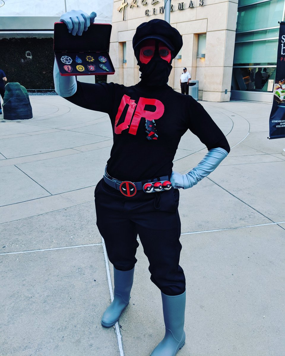 NovelStrumpet's tweet photo. #Pokepool is infiltrating #teamrocket at the #arclighthollywood 😂 #deadpool2 @kaydamphyr https://t.co/miOduzDo4y
