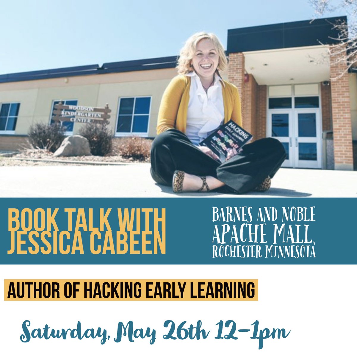 JessicaCabeen's tweet photo. Looking forward to meeting up with friends on Saturday at @bnapache Saturday to talk #HackingEarlyLearning https://t.co/CdQlZblEiW