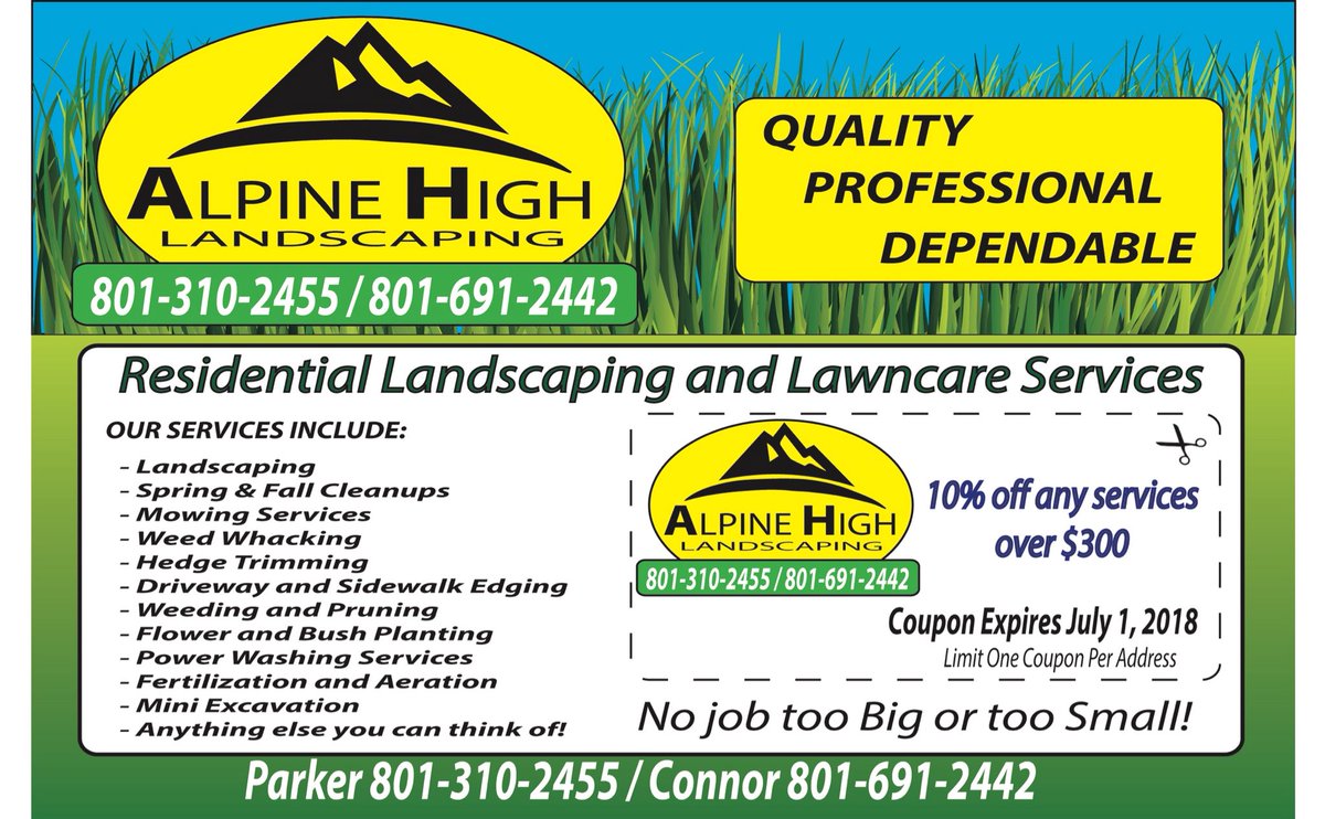 _phsprincipal's tweet photo. Try Connor’s landscaping and lawn care. They are awesome! https://t.co/TKnu2lyvWa