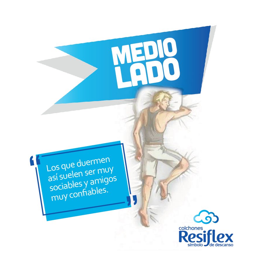 Resiflex's tweet photo. Dato Curioso... Aunque todos en el transcurso del sueño, pasamos la mayoría de horas en posición fetal, muchos logramos conciliarlo en alguna postura favorita. A continuación descubre, que dice sobre tu personalidad, la forma en la que duermes... https://t.co/DEBs6WgzoN