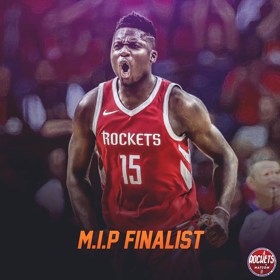 Congrats to Clint Capela on being named as a Most Improved Player Finalist. 🚀👏 #NBAAwards #MostImprovedPlayer