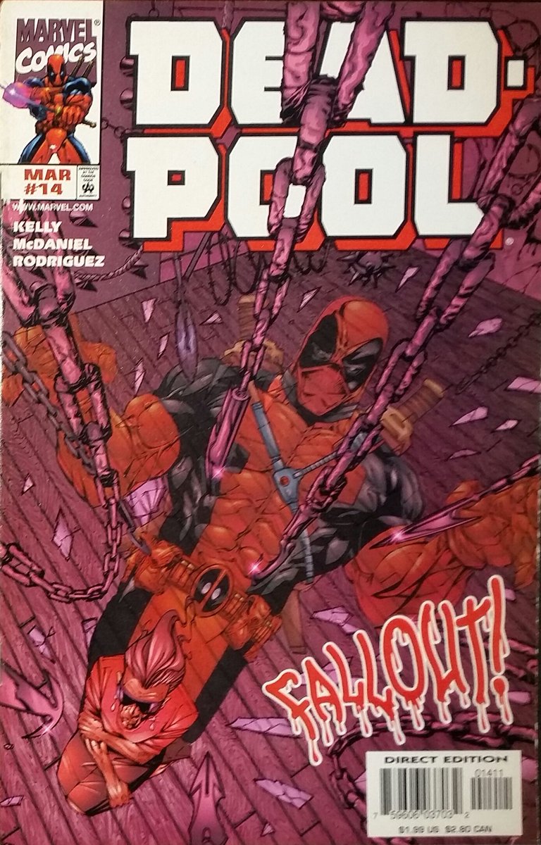 AquinaBanca's tweet photo. Deadpool #14 - Marvel Comics - Março de 1998
#comics #quadrinhos #gibis #marvelcomics #marvel #deadpool #deadpool2 #wadewilson #xforce #cable #joekelly #waltermcdaniel #instacomics https://t.co/5Ltrno7DE4