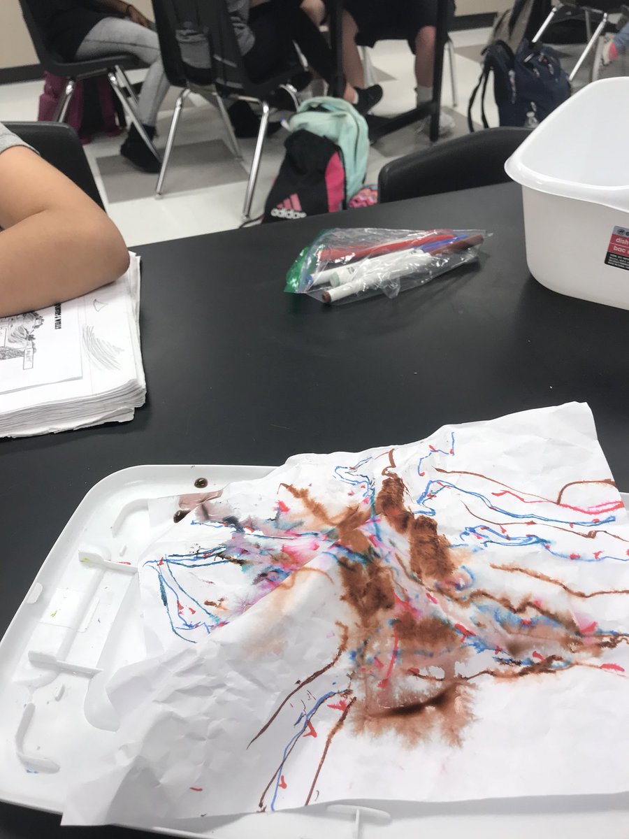 clewis_KISD's tweet photo. Models are Magical! Sometimes paper, markers and water are all you need to make a great model to solidify student understanding! Human impact in a watershed. Learn by doing! #twolves10 @MelStone1971 @karneto3 @LindsayBVanWyk @SecScienceKISD @charter2005 https://t.co/KnhNDhSX59