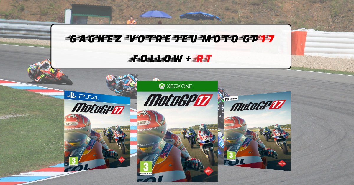 1001pneus's tweet image. Vous rêvez d’être @JohannZarco1 le temps d’une course ? Ça tombe bien j’ai ce qu’il vous faut !🏍️

À l’occasion du #MotoGP de France, je vous fais gagner le jeu Moto GP17 sur la plateforme de votre choix.🇫🇷

RT+ Follow ! Tirage au sort le 21/05/2018🏁

#Concours  #FrenchGP