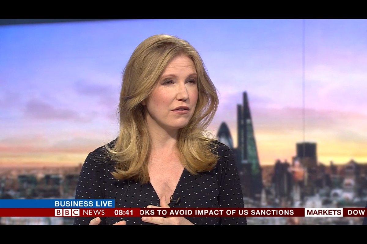 CharmGentFan's tweet photo. The Gorgeous and Beautiful #AliceBaxter presenting BBC Business Live this morning [18/05/2018]. She looks amazing with her golden blonde wavy hair. I wish Alice was presenting everyday!! https://t.co/YEoMvHpRii