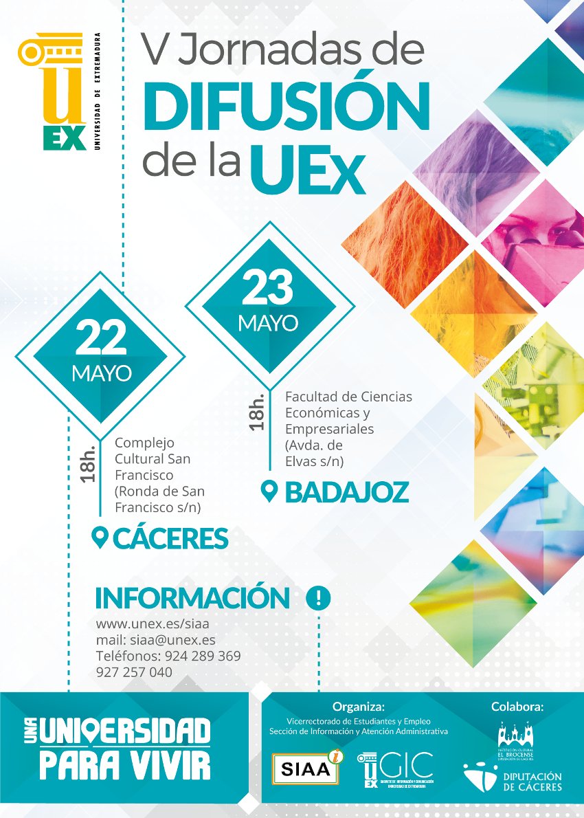Uex On Twitter Las V Jornadas De Difusion Resolveran Todas Las Dudas Sobre El Acceso A La Uex Se Celebraran El Martes 22 De Mayo En El Complejo Cultural San Francisco De