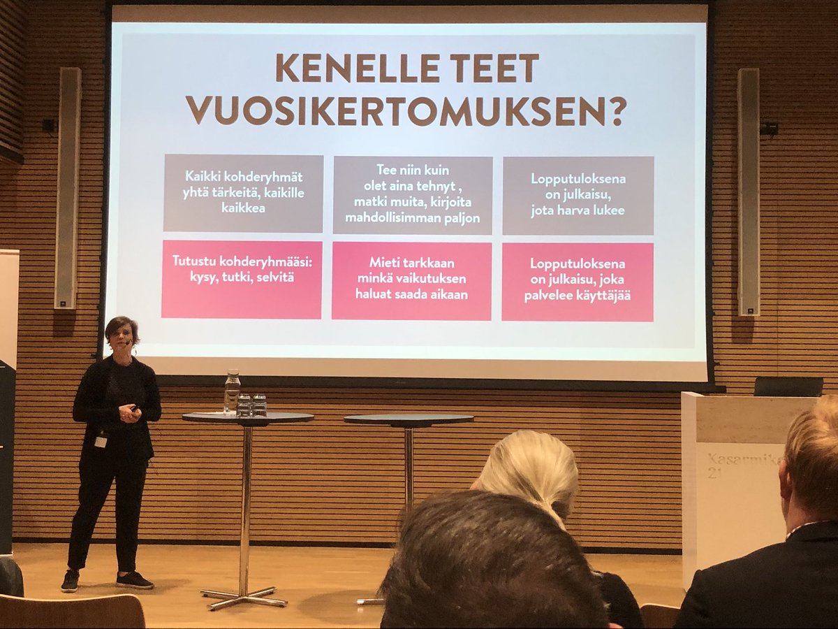vesalehtinen's tweet photo. Aivan mahtavaa @evaopas! Oli vuosikertomus sitten offline- tai online-muodossa kohderyhmän ymmärtäminen on äärimmäisen tärkeää! Ollaan viestinnän ytimessä. #vuosikertomusarvio https://t.co/DIzD5Gld0D