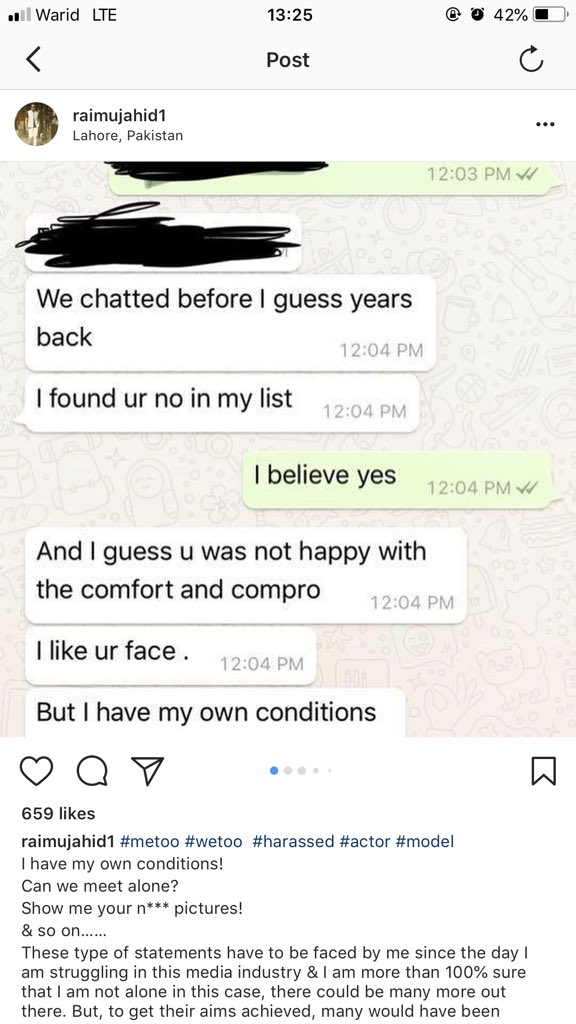 peelichappal's tweet photo. It’s happening! 
Mujahid Rasool, a male model steps forward and shares his story of harassment. #MorePowerToHim #MeToo https://t.co/F9SfupSHcO
