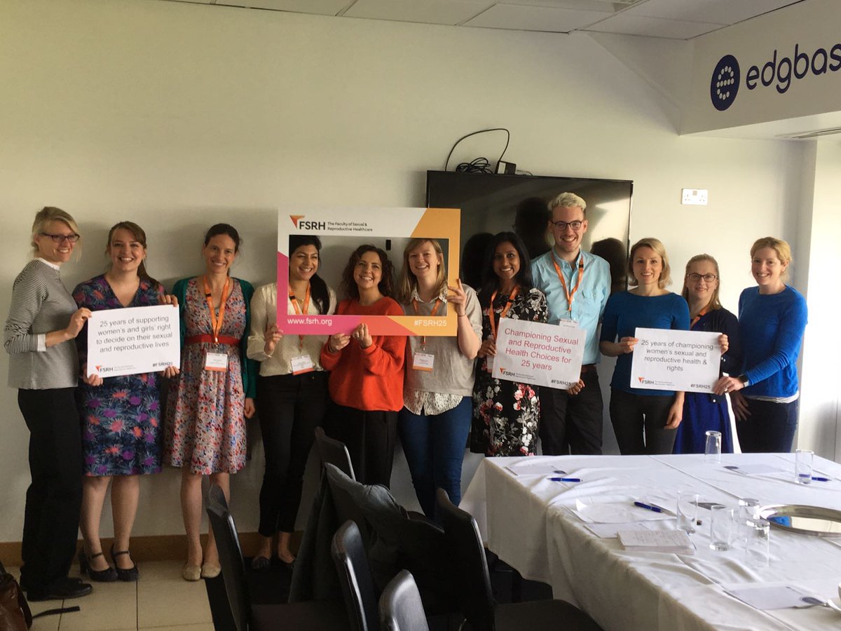 COSRH_UK's tweet photo. Our CSRH trainees and #SRH consultants of the future help us celebrate our 25th anniversary at #FSRHASM #FSRH25 https://t.co/TZmrZSFaRS