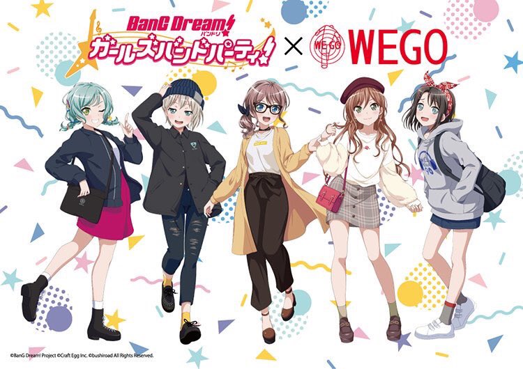 Bang Dream! × WEGO 2nd Collab