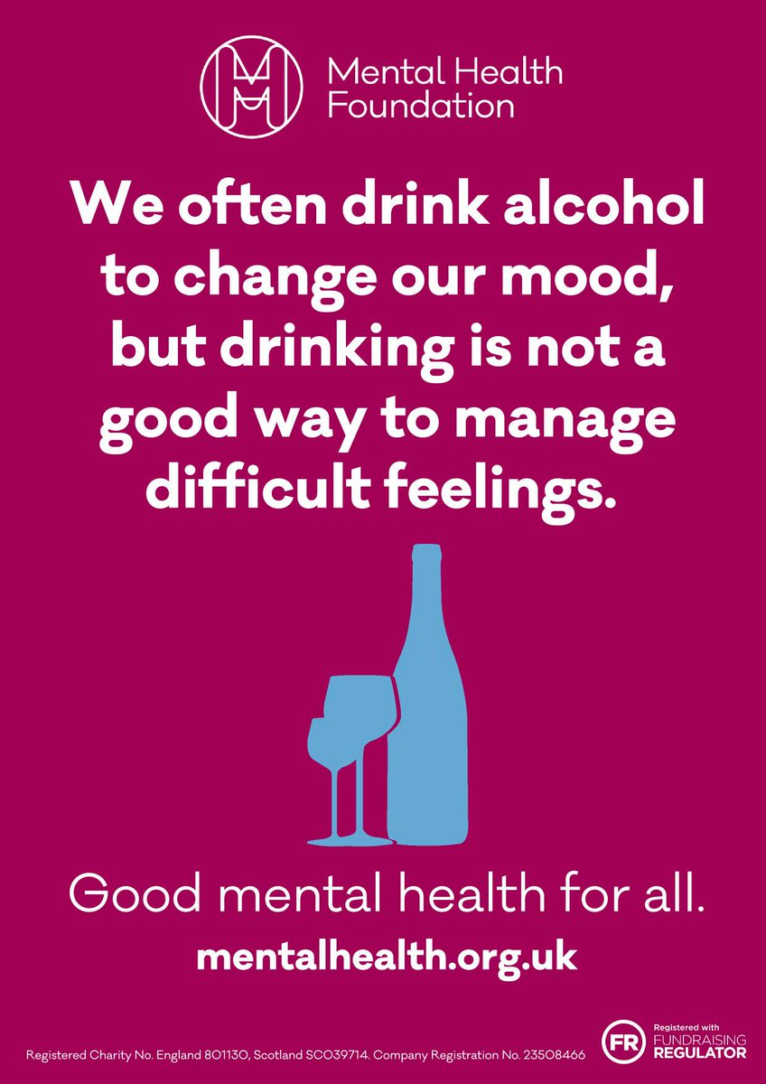 RightwayEWS's tweet photo. We all like to let loose on a Friday night, but dealing with the hardships of the week by excessive drinking can exacerbate mental illness. Look after yourself and your mind by drinking sensibly #mentalhealth #mentalhealthawarenessweek https://t.co/guoPSI2LRc