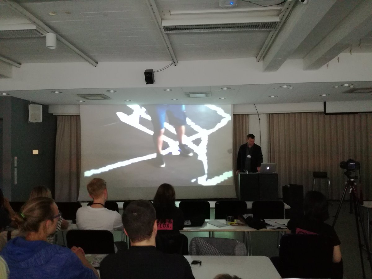 eppfel's tweet photo. Robb Mitchell (@telecosy) shows a lot of inspiring examples of social experiments and how people might connect in same place and same time at opening keynote at #SIDer18 for example @BeaMonastero 's recent work on traces. https://t.co/r4F2jR658B