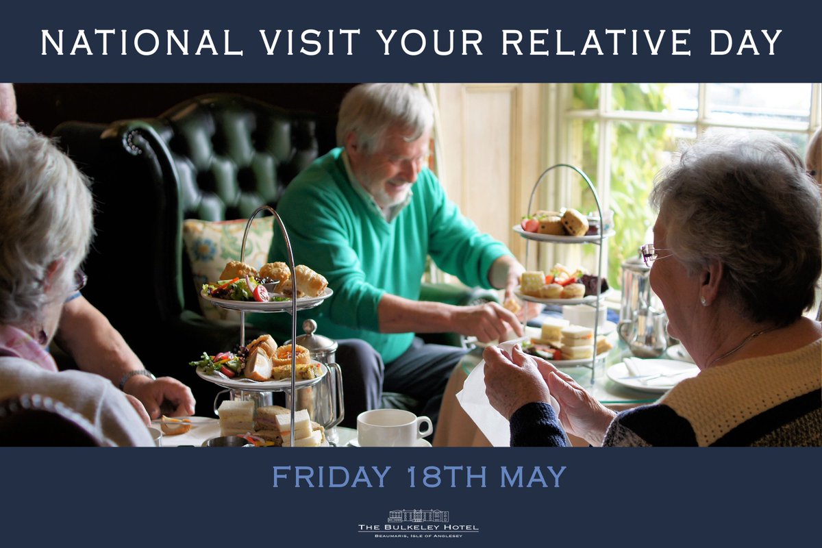 bulkeleyhotel's tweet photo. Today is National visit your relative Day!
The perfect reason for a catch up with loved ones - treat them to a cuppa and a slice of cake. Relax in our lounge with stunning views and homemade cakes!
#Anglesey #Beaumaris #BulkeleyHotel #Nationalvisityourrelativeday #visitwales https://t.co/GD9hSCfEBv