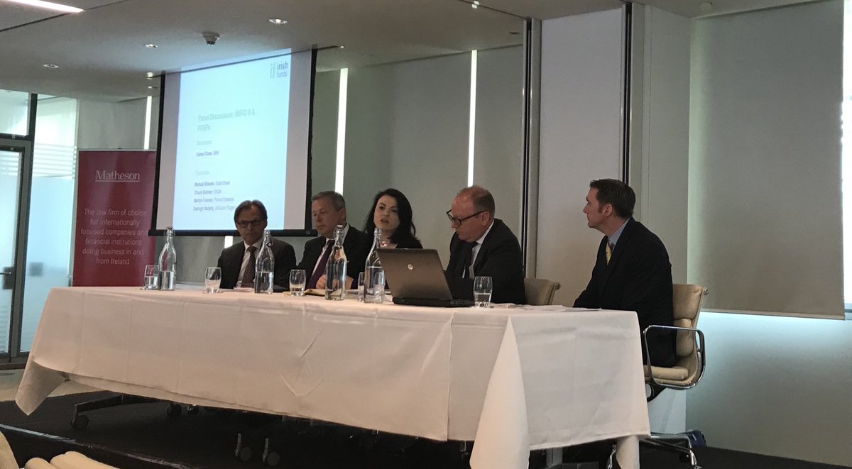 Taramadoyle's tweet photo. Marlyn Cooney of @Pinsent_Masons outlining industry and investor concerns with the PRIIPs Regulation at this morning’s @IrishFunds Distribution Workshop #IFConf18 #IFDist18 https://t.co/OwsoZ9tsdd