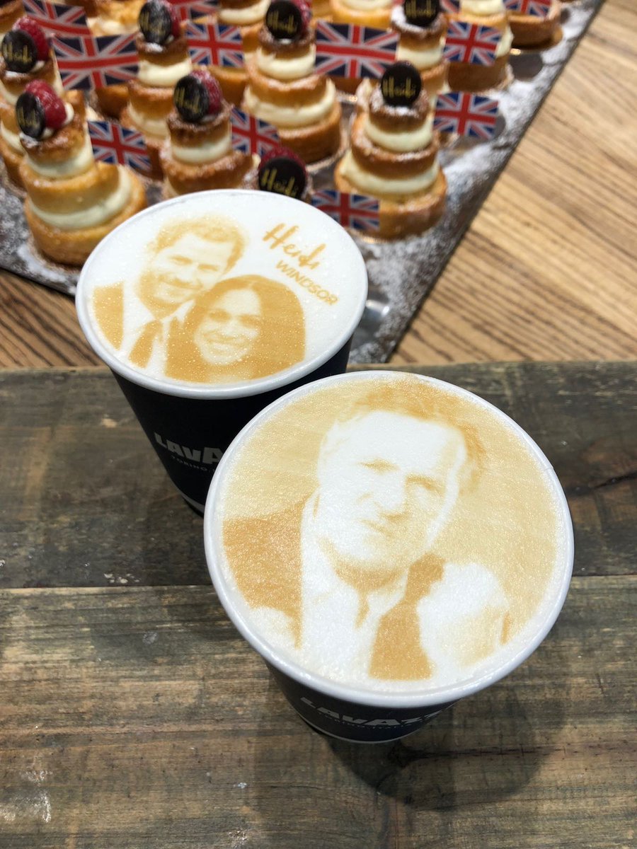 You've seen the #megharryccino, now here's the #pierslatte! A special coffee made just for <a href="/piersmorgan/">Piers Morgan</a> to celebrate the #RoyalWedding Piers - are you in Windsor?