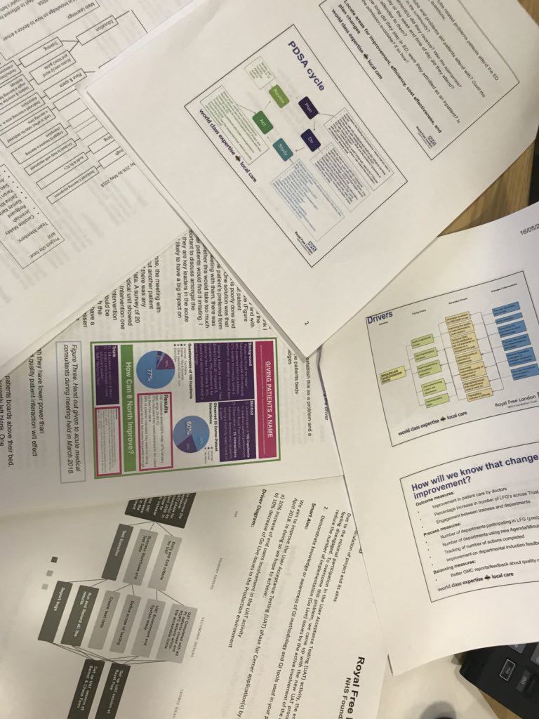 mountfordjames's tweet photo. A major highlight this week was reading some #Stepuptolead project reports. Great learning, great focus—often great data &amp; results. Amazing in the time available. (If this is stepping up, exciting to think what will follow...) @RoyalFreeNHS @RFL_OD @rfl_qi https://t.co/PbroCDP63S