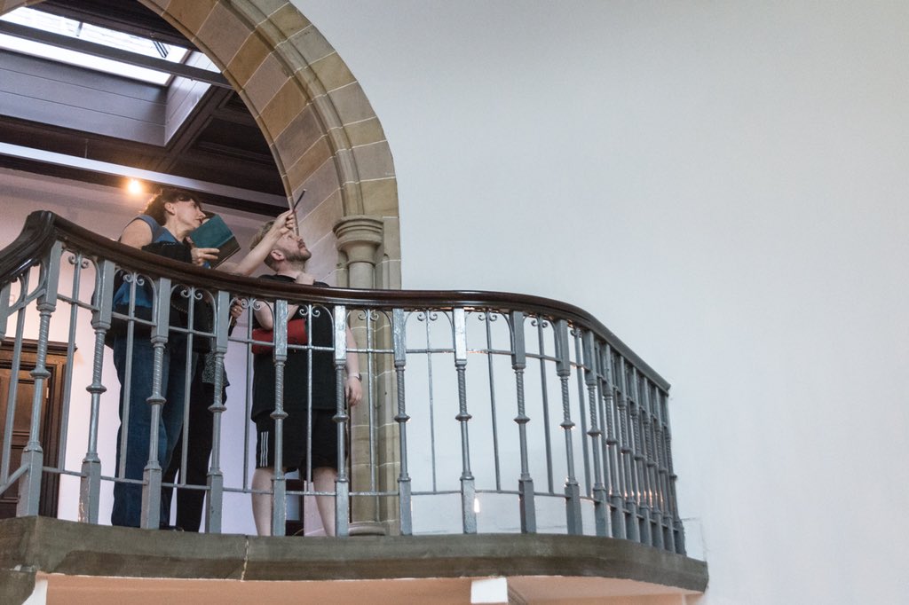 McManusDundee's tweet image. The final rehearsals were well underway last night for our Festival of Museums celebrations! The fantastic @shapercaper and @ZeroThree15 gave us an exciting taster of their upcoming performances!
Here’s some behind the scenes shots by Ben Douglas.
#FOM2018 #LoveDundee #Dundee2018