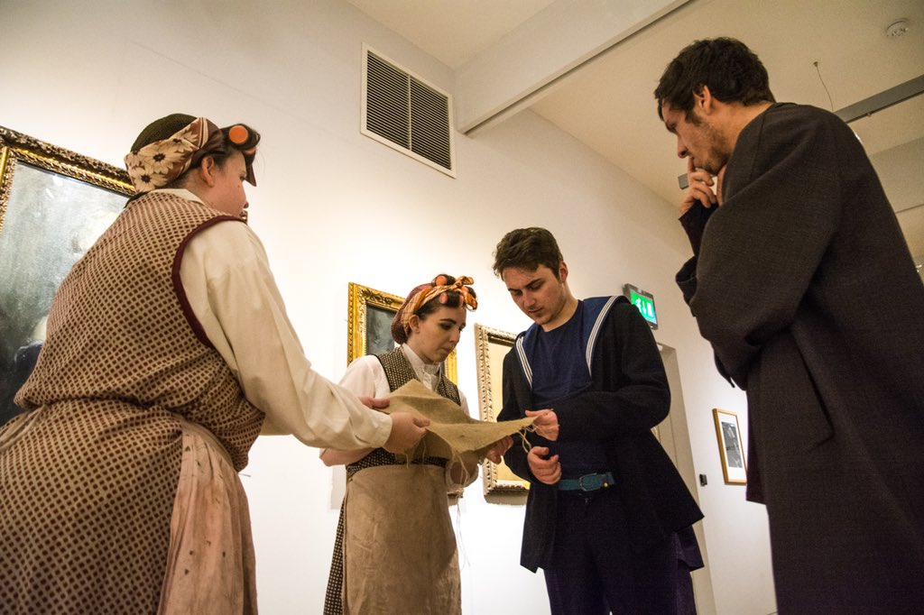 McManusDundee's tweet image. The final rehearsals were well underway last night for our Festival of Museums celebrations! The fantastic @shapercaper and @ZeroThree15 gave us an exciting taster of their upcoming performances!
Here’s some behind the scenes shots by Ben Douglas.
#FOM2018 #LoveDundee #Dundee2018